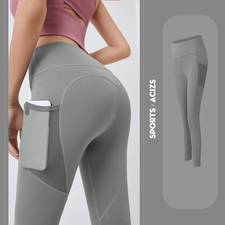 
New style hot sale women compression leggings custom logo high quality women yoga leggings with pockets 