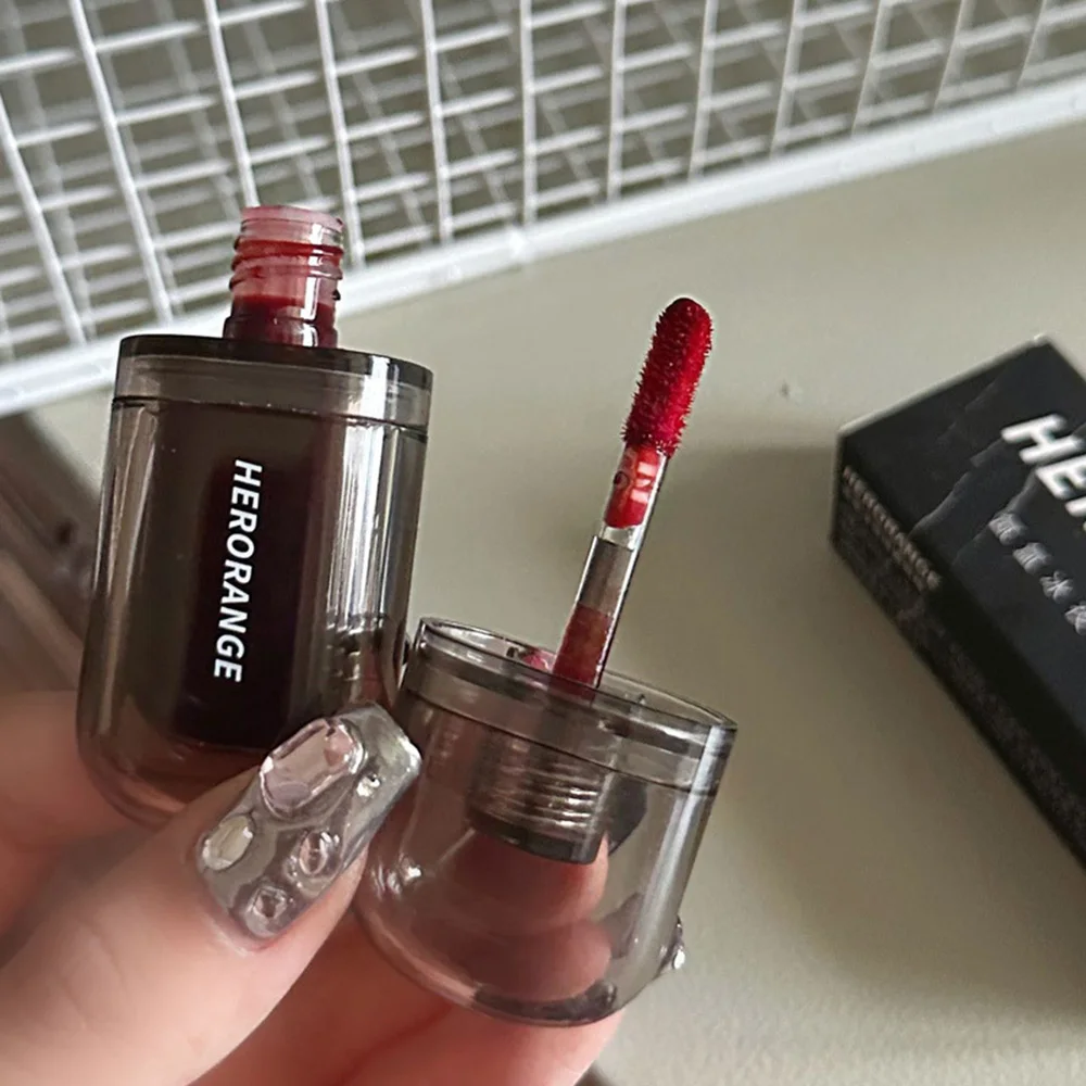 Moisturizing Long Lasting High Shine Glossy Lip Tint HERORANGE Hydrated & Fuller-looking Liquid Cute Lipgloss