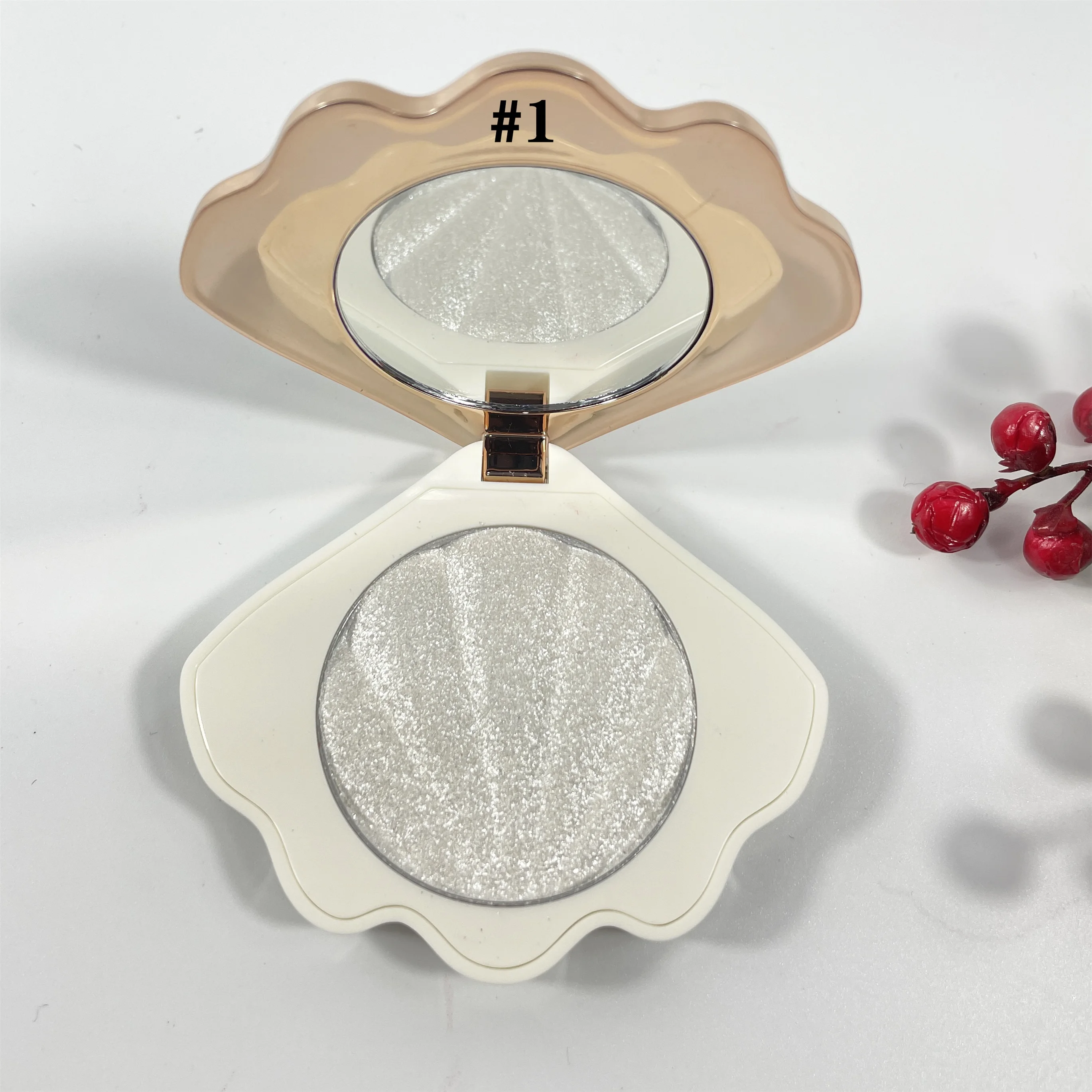 Пользовательский собственный логотип осветление Макияж лица прессованная пудра один хайлайтер частная марка