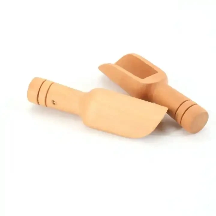 Mini Wooden Spoon Wholesale Small Eco friendly Small Wooden Scoops For Bath Salts