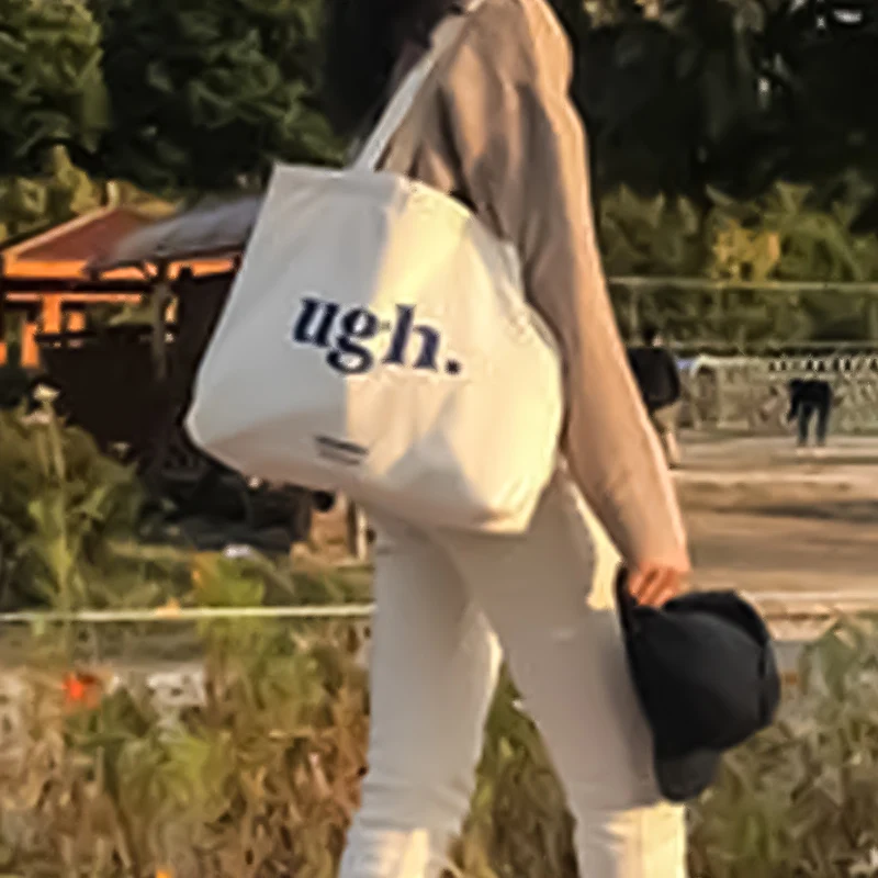 Custom Logo Printed Recyclable Plain Cotton Canvas Shopping Tote Bag