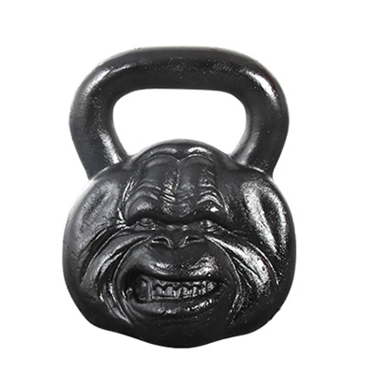 Fitness Cast Iron Power Coated Handle Gorilla Monkey Kettlebell For Home GYM