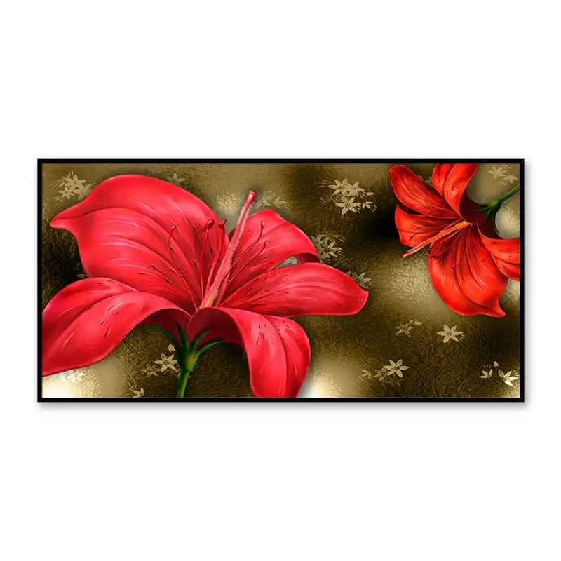 Cross Stitch Kits Embroidery DIY Needlework 11CT Stamped Kit and 14CT Counted Set for Home Decoration Patterns Flowers NCMF164