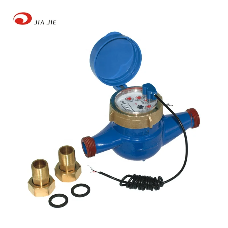 DN20 pulse out remote reading rotary vane dry dial cold digital  water meter