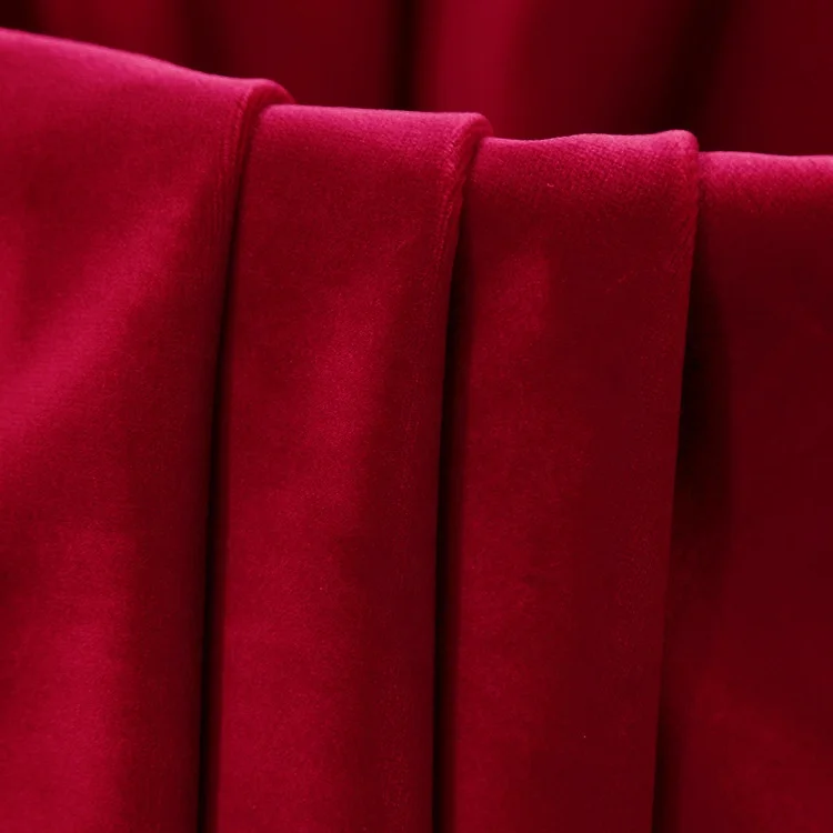 Holland Velvet manufacturer home polyester mixed textile solid velvet fabric for sofa and curtain