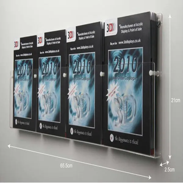 wholesale acrylic wall mounted nail polish display rack