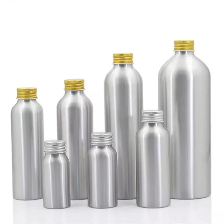 Screen Printing Surface aluminum oil bottle 200ml aluminum bottle aluminum screw bottle