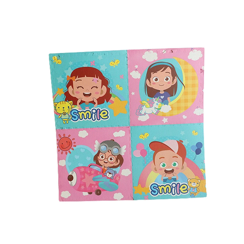 Custom Soft Puzzle Play Mat Developing Carpets Kid Rugs Children Colorful Cartoon Pattern Carpets