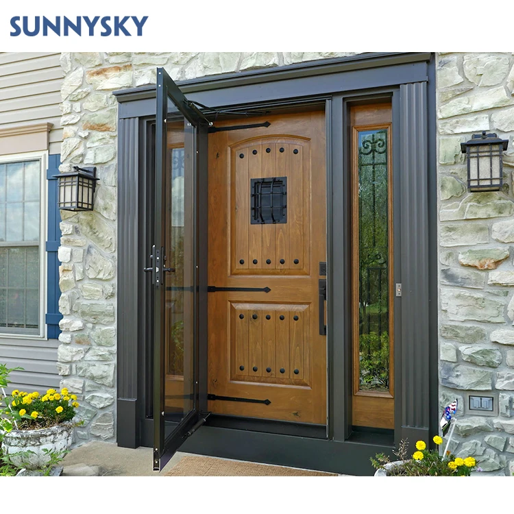 Sunnysky Luxury Design Entrance Turkish Armored Door Exterior Front Doors Steel Main Design High-Quality Steel Door