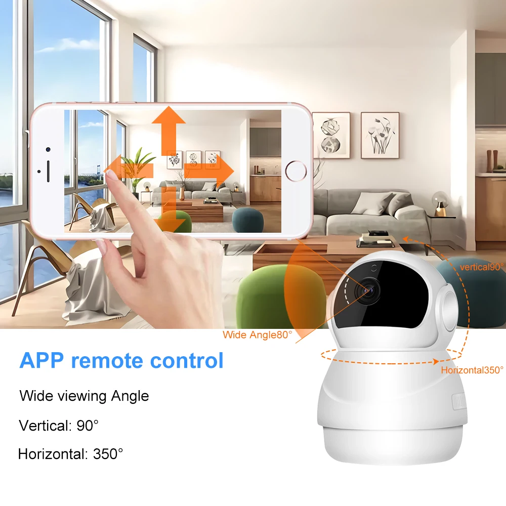 Mini Wireless Wifi Cctv Babe Camera Night Vision Babyphone Hd Ip 360 Degree Surveillance Remote Camera Baby Monitor With Camera