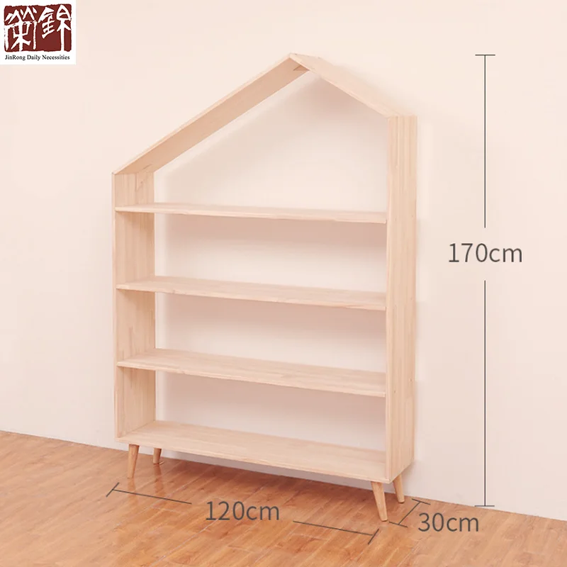 
Nordic Style Wooden Kids Bookshelf Scandinavian Wooden kids book cabinet 