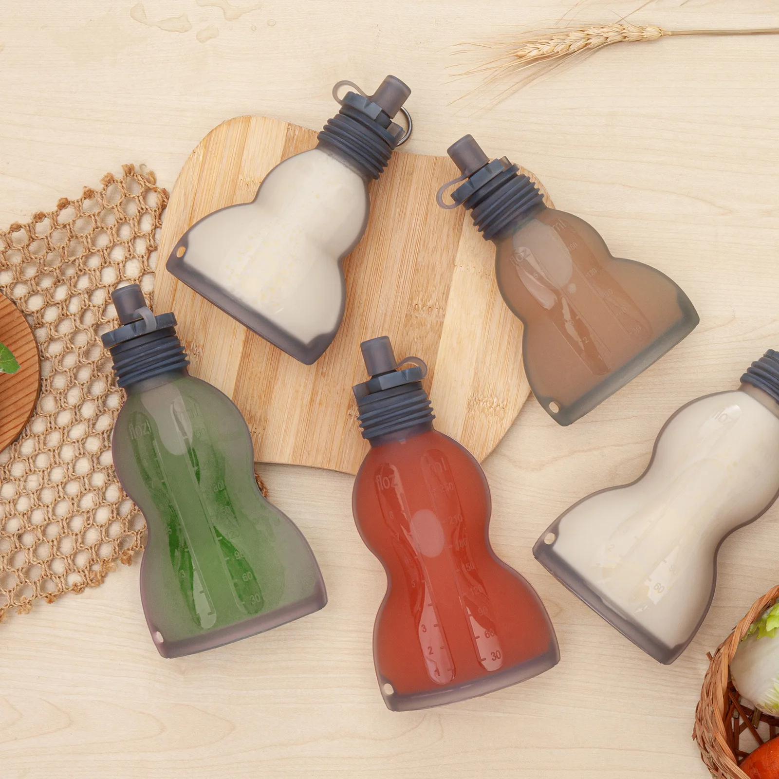 New portable heated frozen silicone breast milk storage bag