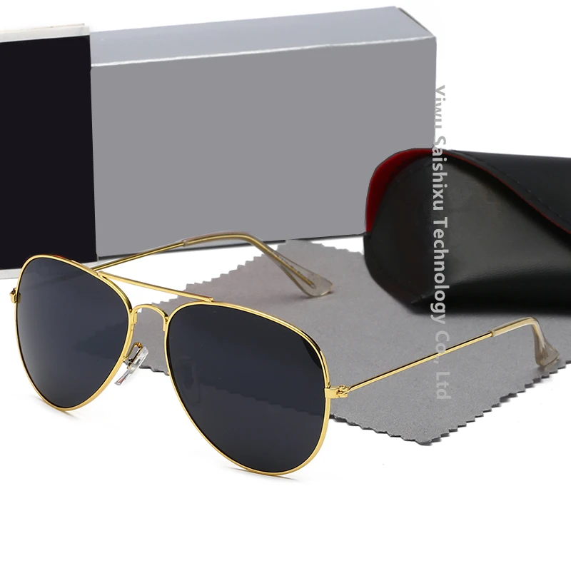 Gafas De Sol 3025 Модные пилотные солнцезащитные очки унисекс Мода логотип авиация дизайнерские Брендовые роскошные для женщин и