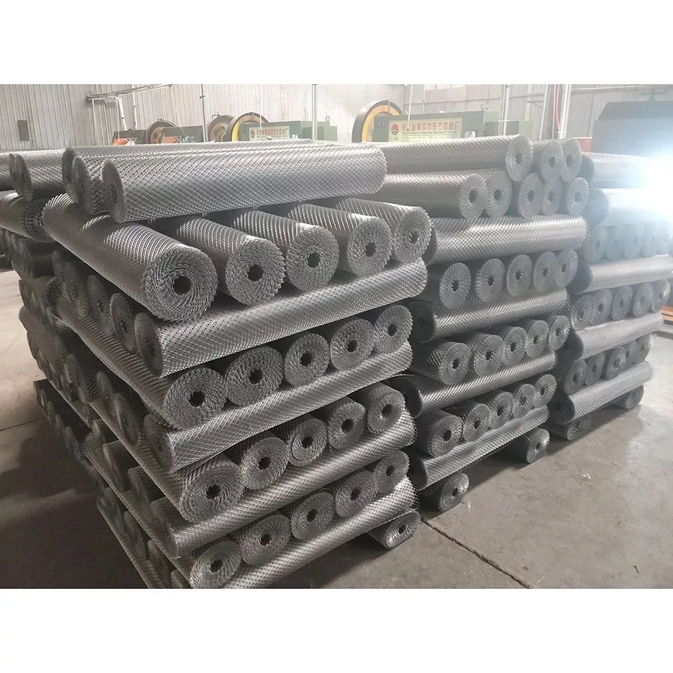 Colourful galvanized golden color expanded mesh diamond shape steel mesh