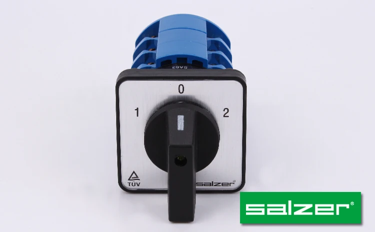 TUV CE CB Approved Salzer AC Cam Switches Change over switch 1-0-2  63A 3 Pole