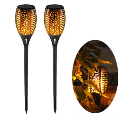 96 светодиодов, водонепроницаемый светодиодный фонарик на солнечной батарее, мерцающие огни, лампа для сада, декорирования, ландшафта, 33 светодиода, 51 светодиод