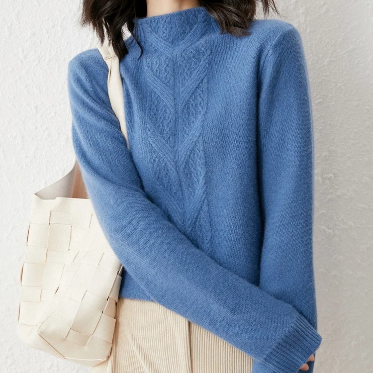 Top sponsor listing Sweater Cashmere New Women Fleece Sweater Wool Cashmere Cardigan Knitwear Button Up Collar For Sweet Girls