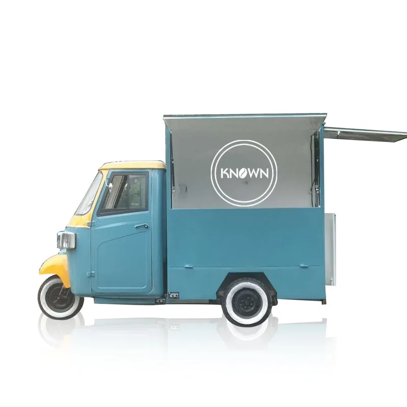 OEM CE Approved Electric Tricycle Food Truck 3 Wheel Street Fast Food Cart for Vending Snack Hot Dog Vending Van