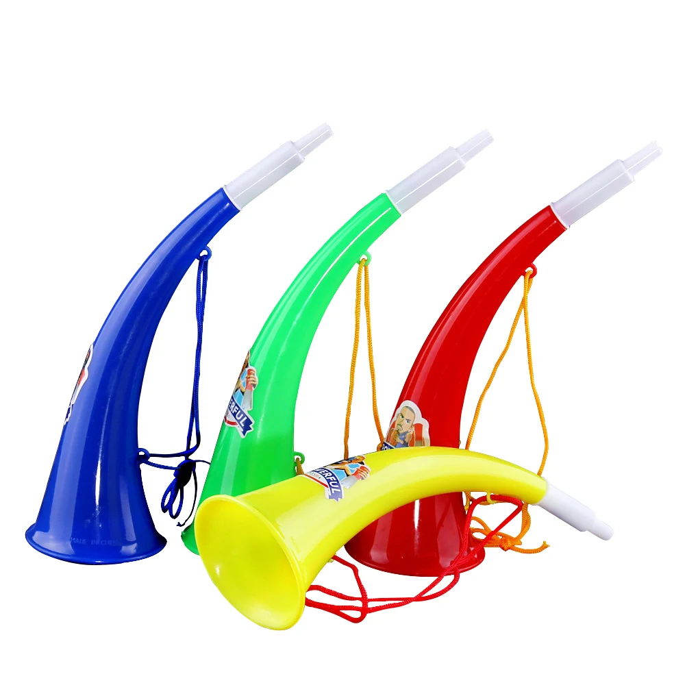 Horn Plastic Football Fans Trumpet Vuvuzela For Cheering Cheer Game Custom Toy Air Mini Sports Soccer Stadium Party Fan Horns