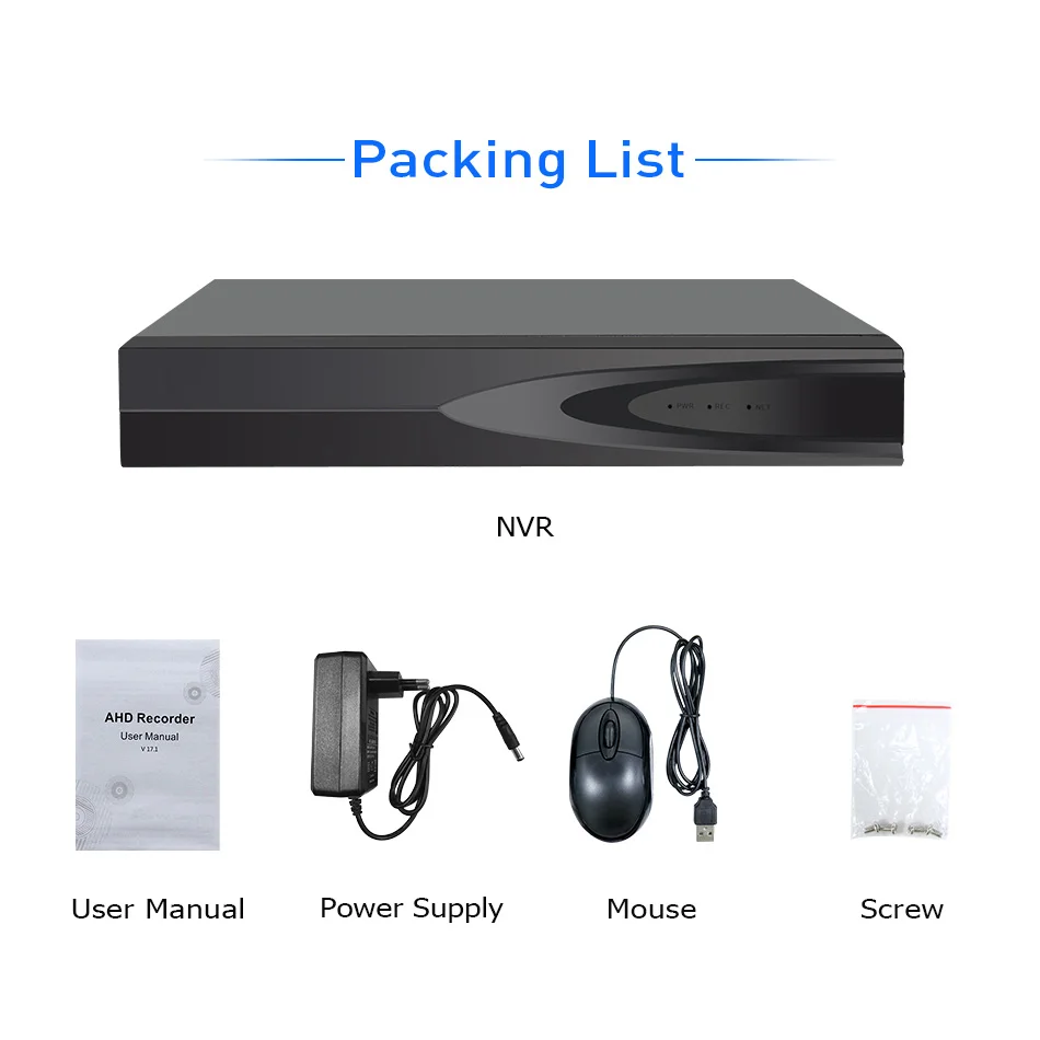 H.265 8CH 16CH 1080P NVR for 2MP/5MP/4MP IP Camera Network Video Recorder P2P CCTV  NVR System