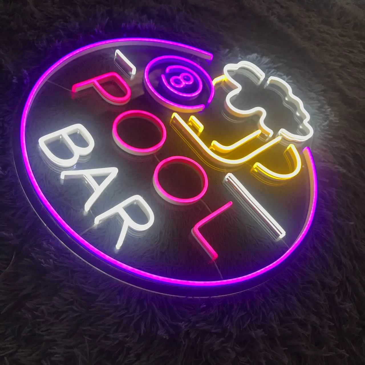 Pool Bar Billiards  LED Neon Sign bar Shop Home Pool Pub Beer Decor sign Best Gift Personalized Neon Bar Sign