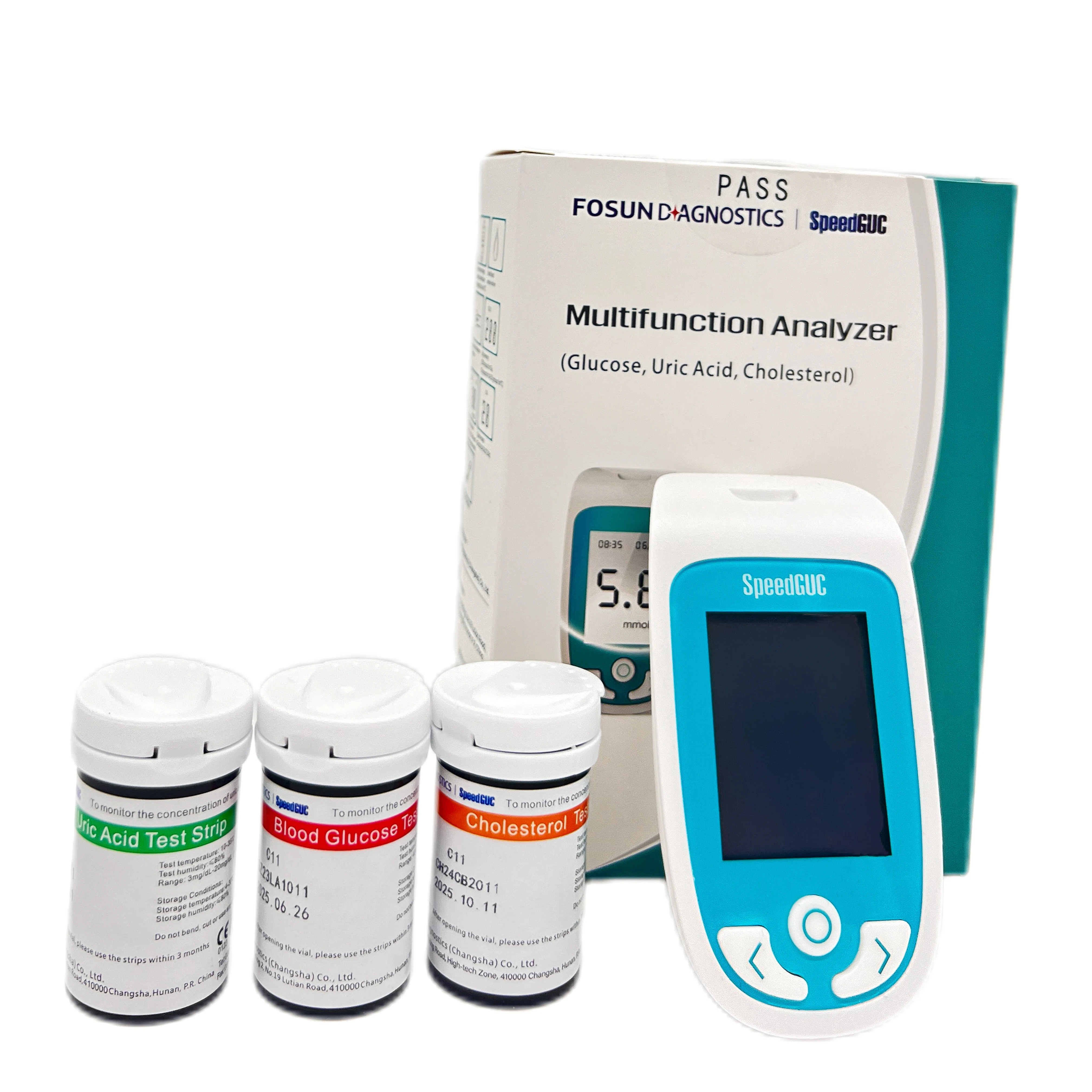 3 In 1 Uric Acid Blood Glucose And Cholesterol Triglycerides Meter Diabetes GUC-1