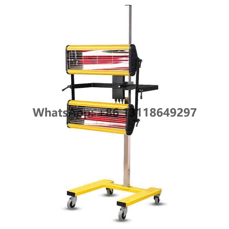 Digital Display Car Maintenance Infrared Dryer Heater for Paint Light Car Body Repair Panel Infraraed Lamp Garage Equipment