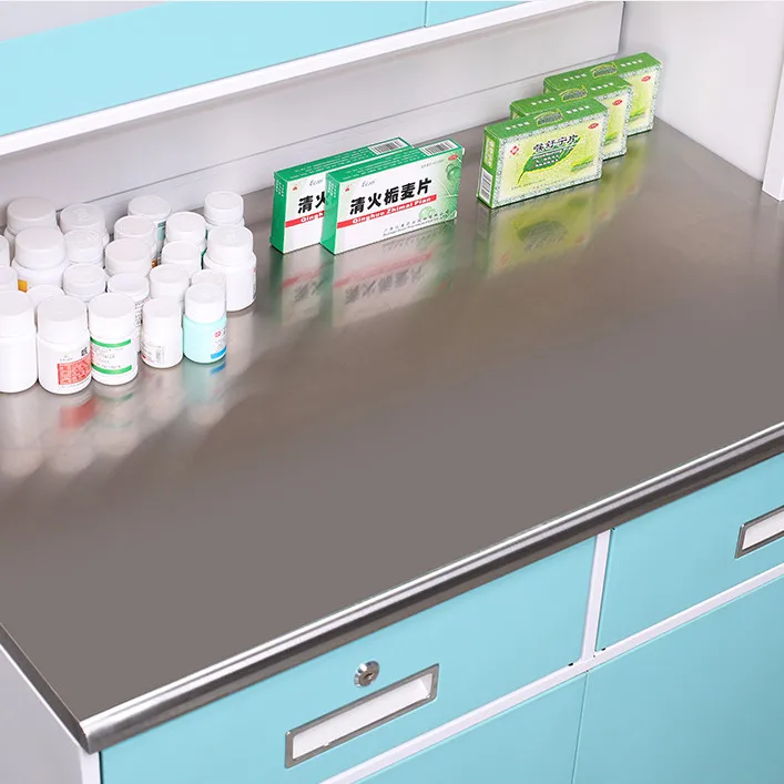 Medical hospital furniture steel stainless dental clinic table medical storage cabinets with drawer hospital beside cabinet