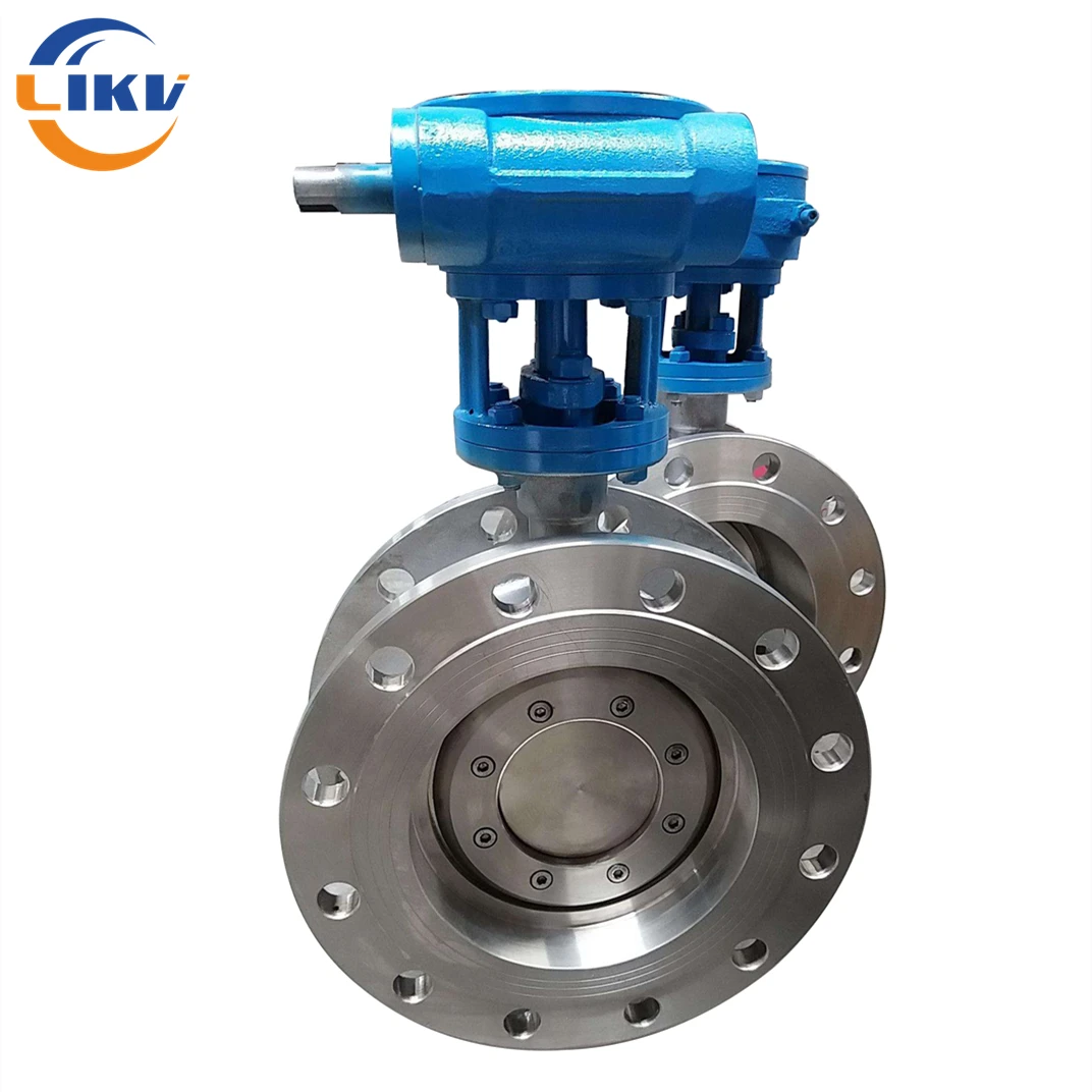 150lb Double Flanged Triple Eccentric Sanitary Cf8 Metal Seat Butterfly Valve API609 Standard