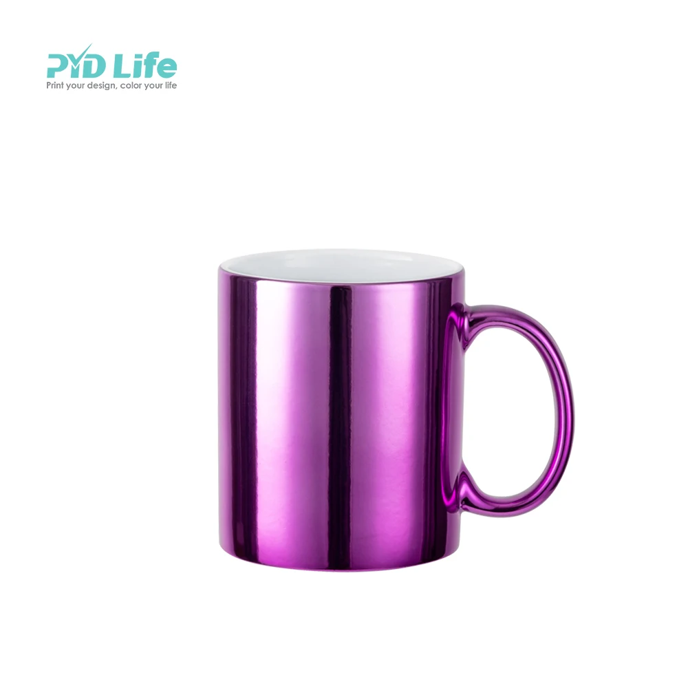 PYD Life 11 oz Custom Printing Drinking Directly Wholesale Creative Travel Plate Ceramic Mugs