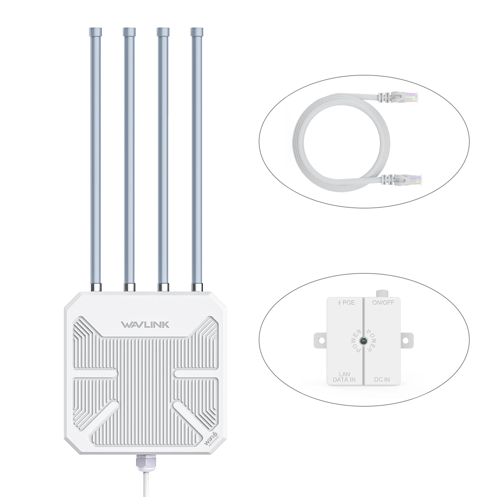 Оригинальный Wavlink WiFi 6 сетчатый наружный AP маршрутизатор водонепроницаемый IP67 WL-WN573HX3 AX3000