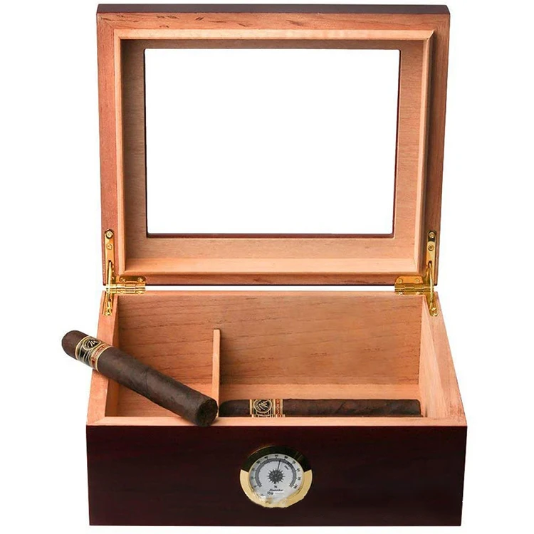 Настольная коробка для хранения сигар и сигар, из кедрового дерева, вмещает 20 30 сигар, хьюмидор, 2022