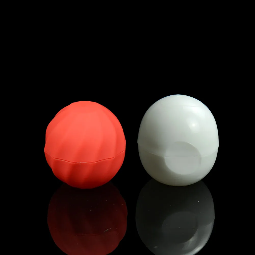 10ml plastic mini lip balm packaging egg shape empty deodorant bottle cute plastic lip balm ball container