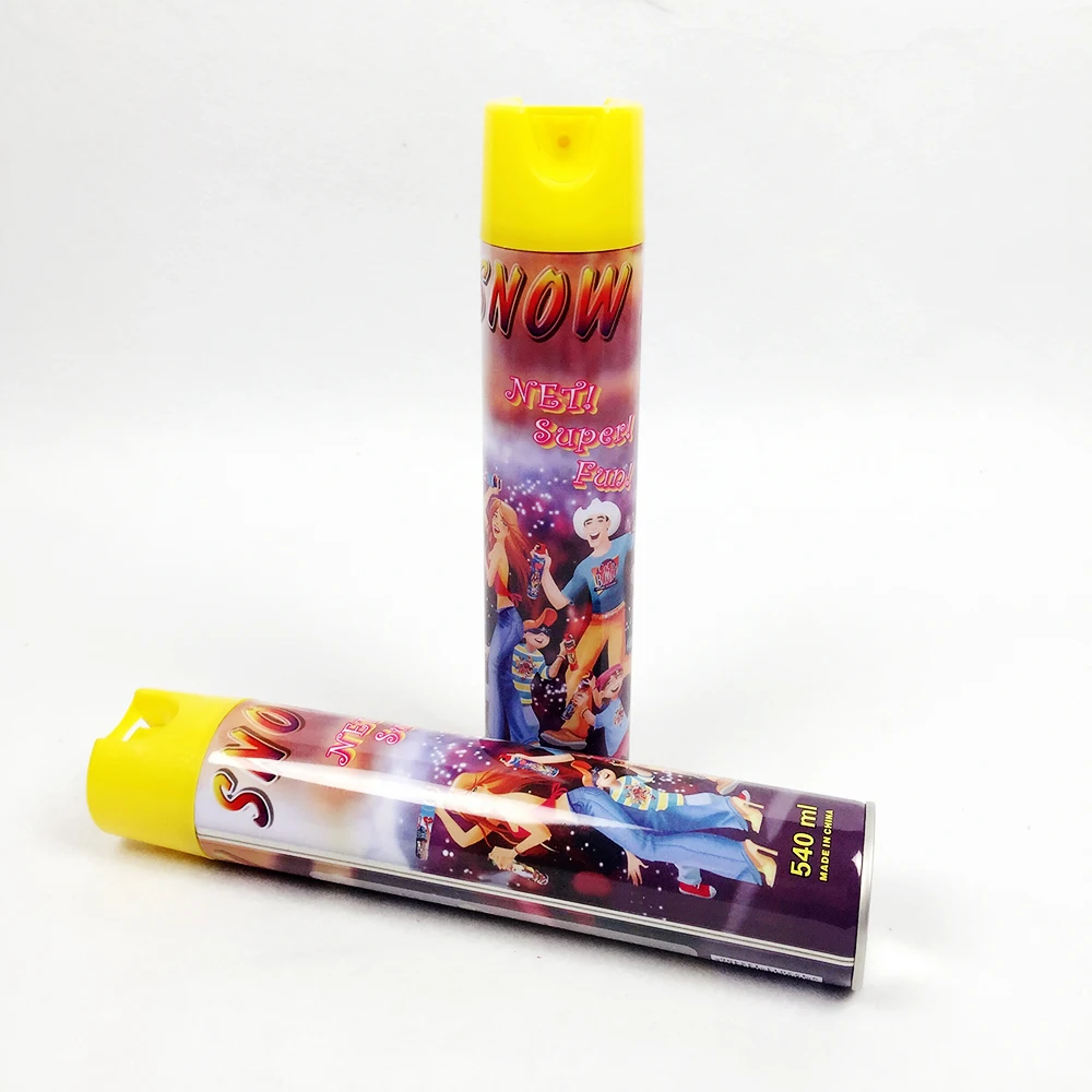 540ml 380g huge volume snow spray foam nonflammable environment protection gas artificial snow spray snow flake