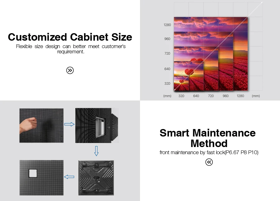 Outdoor Waterproof All Aluminium P4 P5 Big Video Wall Panel 5mm LED Screen For Advertising Display Billboard