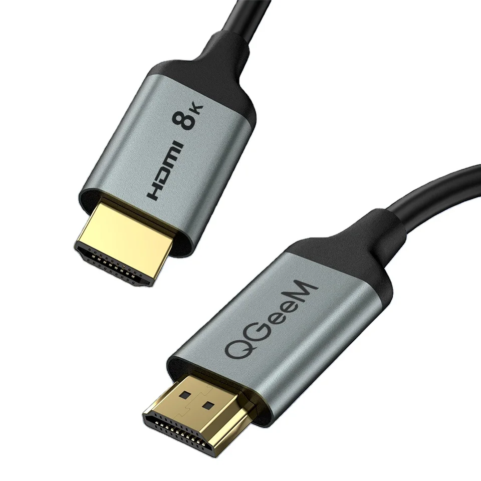 HDMI 2.1 Multiviewer Cable QGeeM 48Gbps Ultra High Speed HDMI Cord 8K 60Hz HDMI Converter