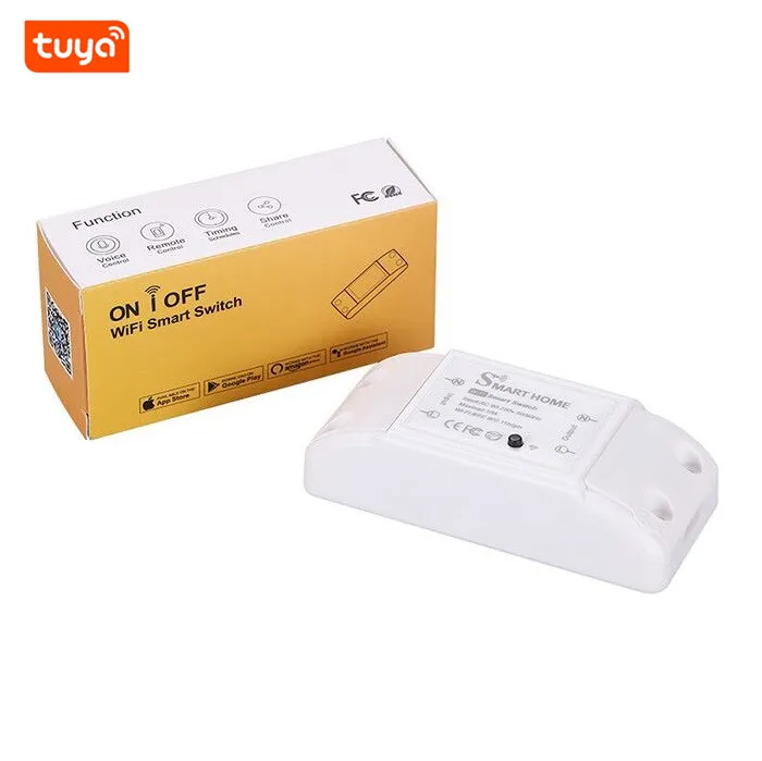 Tuya WiFi Smart Switch Socket 2.4GHz Remote Control Light Electric Voice Control Electric Smart Switch Lamp Holders Lamp Bases