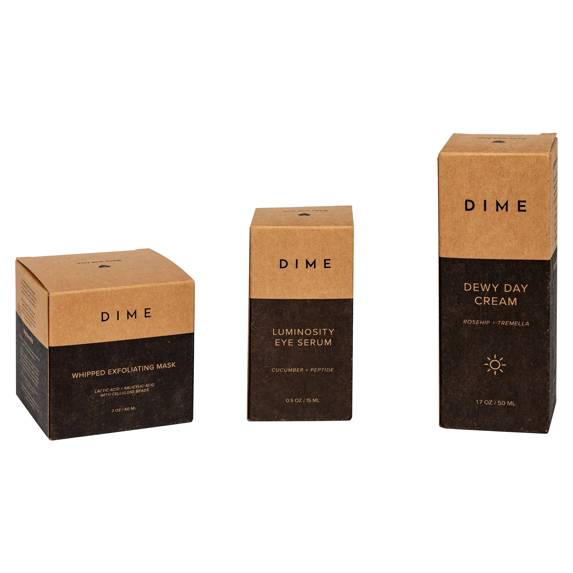 wholesale custom recyclable nature brown kraft paper toner essence moisturizer facial cleanser skincare product packaging box