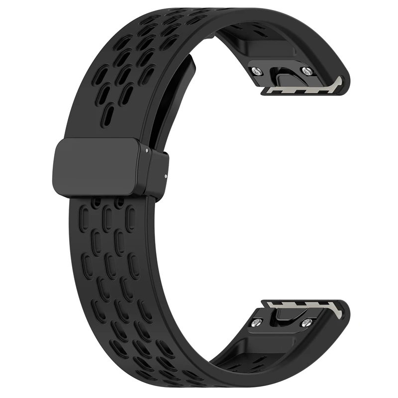 22 26 20 MM Silicone Wristband Smartwatch Magnetic Quick Release Sport Watch Strap for Garmin Descent Mk3 51mm Mk3i Mk2i Mk2