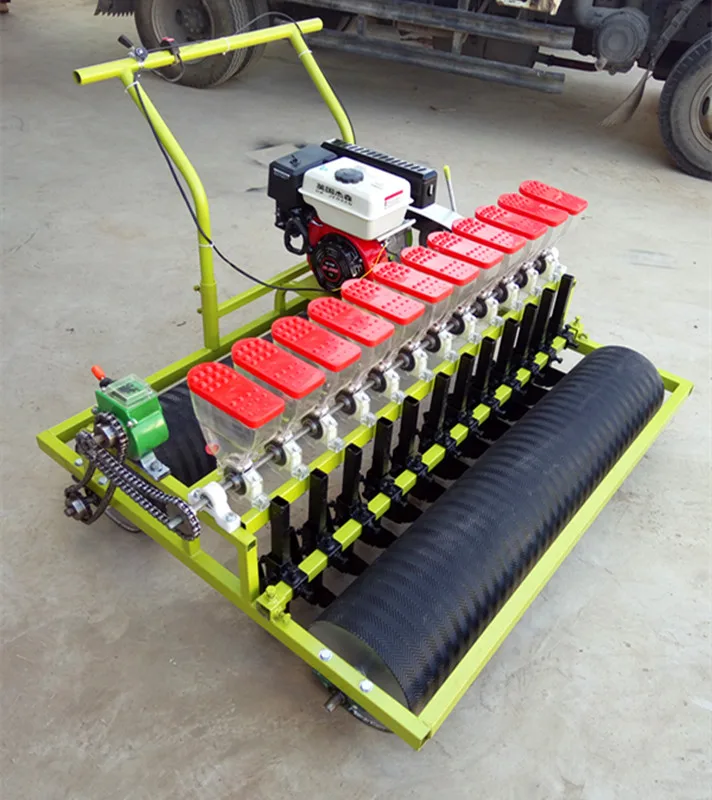Hand push gasoline vegetable seed seeder  Grain Medicinal Material Seeder