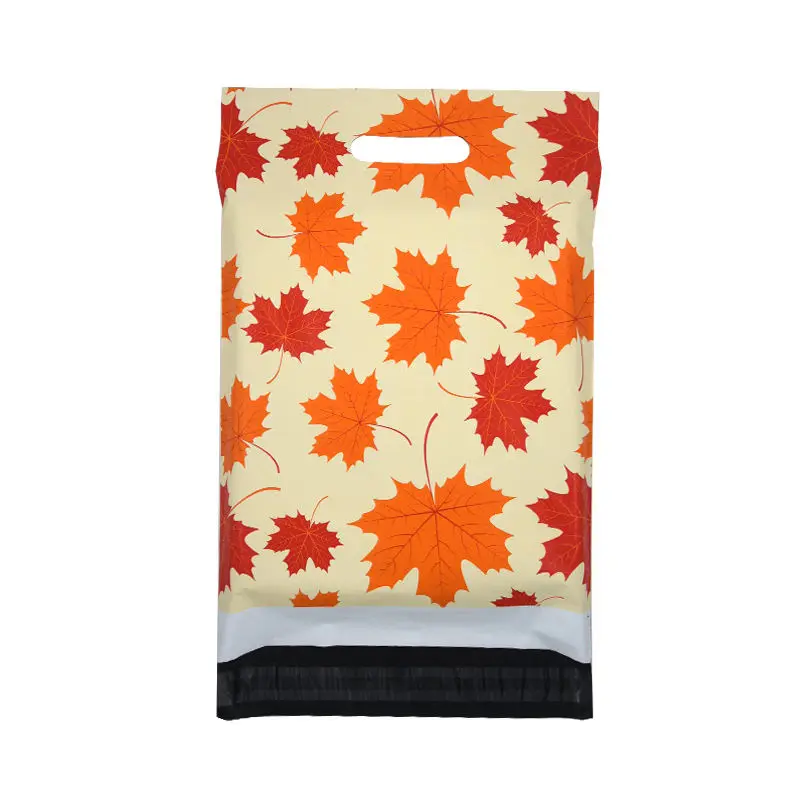 Bio Pink Thank You Mailer Bag 10x13 Custom Logo Clothing Courier Shipping Package Mailing Bags Poly Mailers with Handle