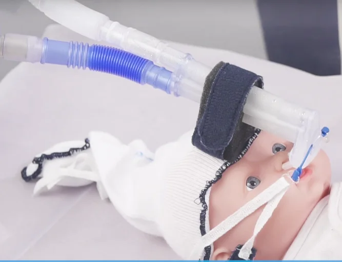 Manufacturer Medical Interface Preposing Silicone Nasal Tube for Infant Neonate Hospital NICU Bubble CPAP Ventilators Machine