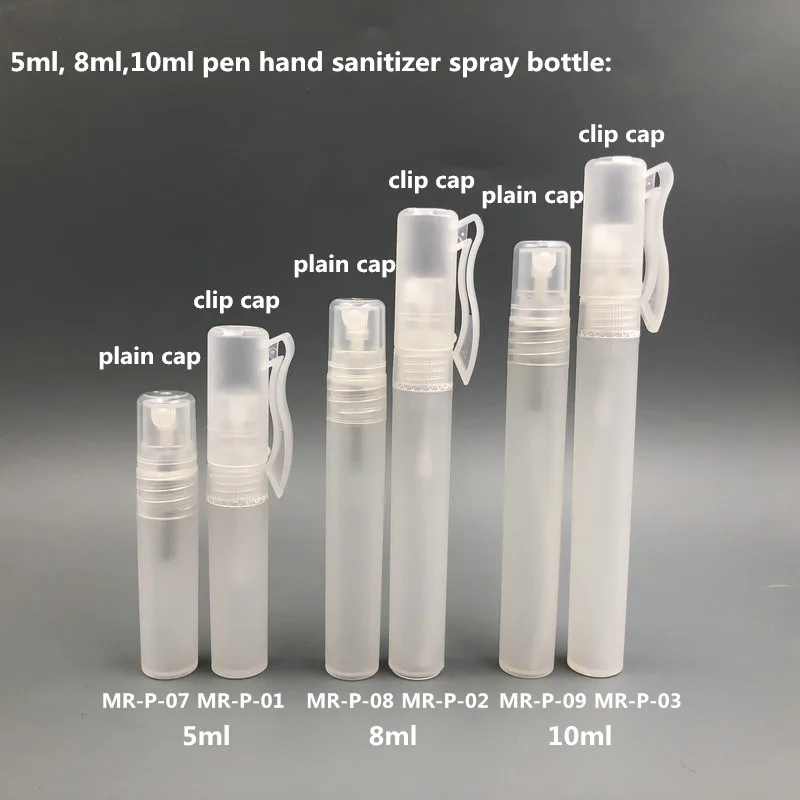 Wholesale Empty Transparent and White 10ml 15ml 20ml 25ml 1 oz 30ml 50ml 60ml 80ml 100ml 120ml 150ml Plastic Spray Bottles