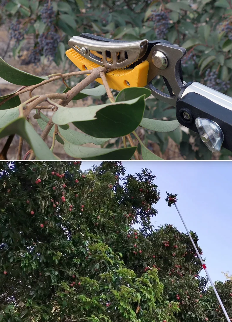 manual fruit picking long handle folded garden tools telescopic fruit picker