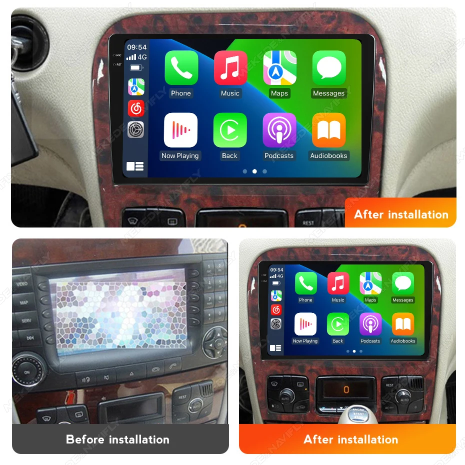 MEKEDE MS Android 4G LTE автомобильное радио 8 + 256G ядер WiFi gps навигация воспроизведение авто для Benz S Class 1998-2005