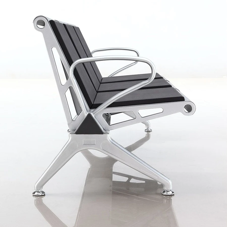 3-seater Public Waiting Chair Hospital Chair Hospital Furniture for Hospital and Air Port Commercial Furniture Contemporary Foam