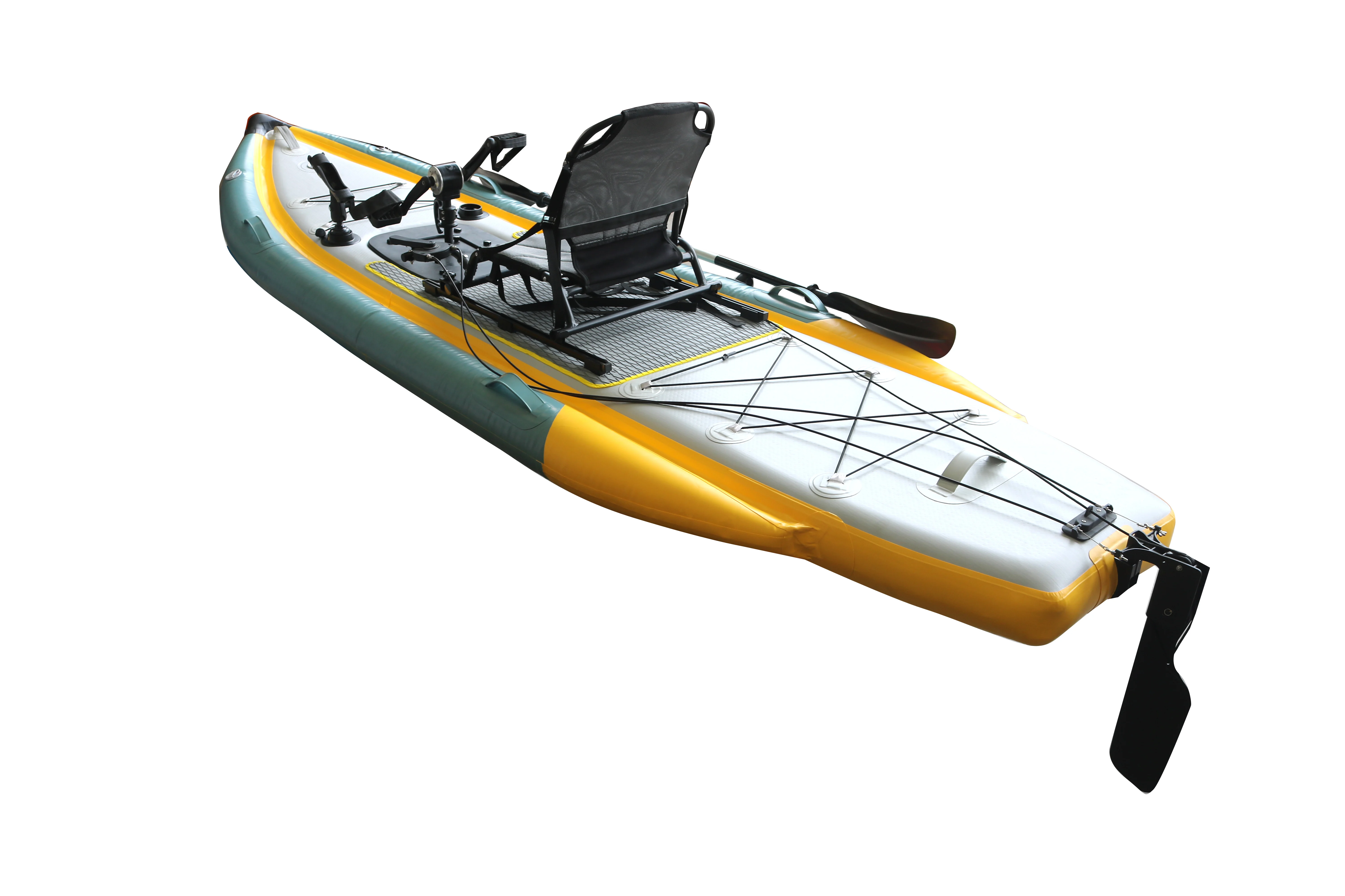 OEM Inflatable Fishing Pedal Kayak Boat with Seat PVC Hull Material for Kayak Fishing