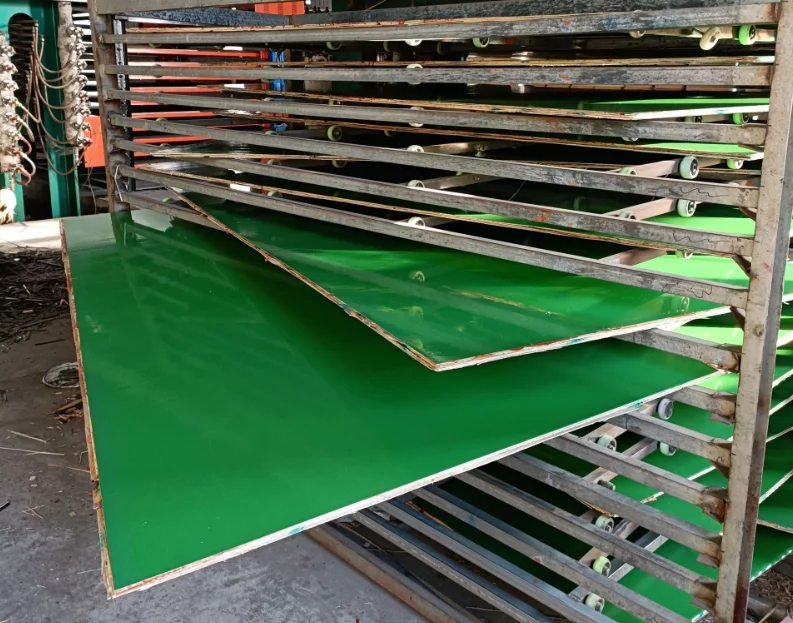 green pp plastic film faced plywood and polyester coated plywood nz formwork with CE