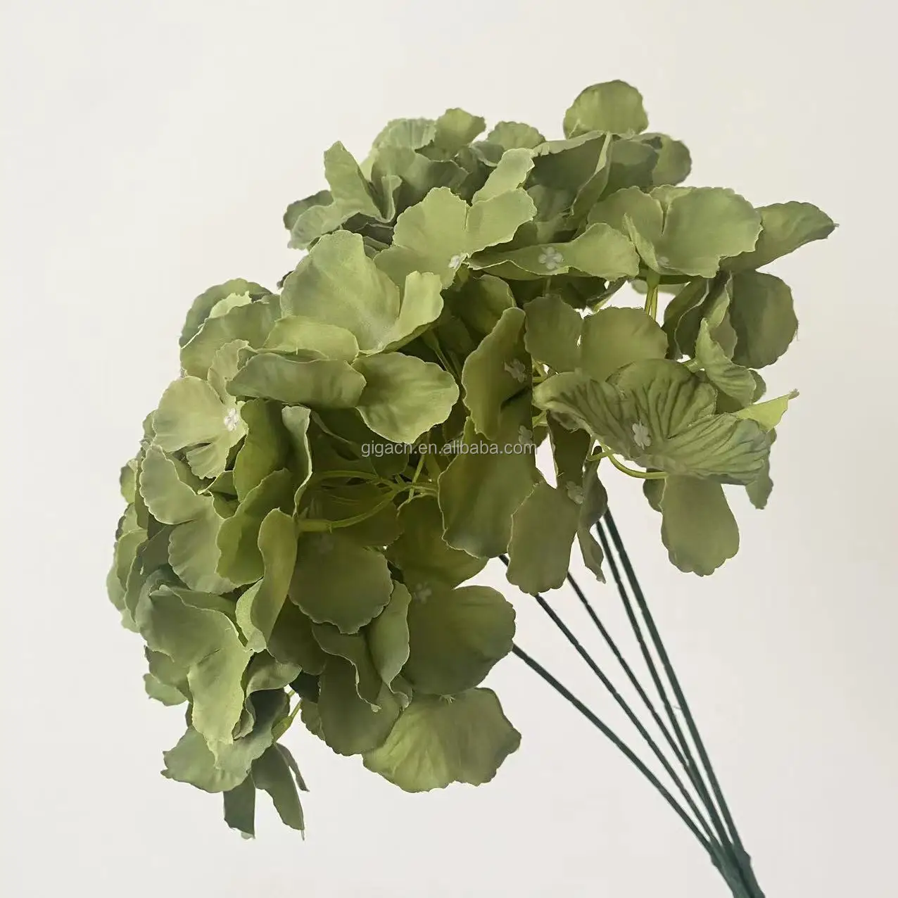 GIGA new year china price Good Quality Artificial Flower Single Head Pink dust rose Hydrangea Flower for Wedding Party Decor