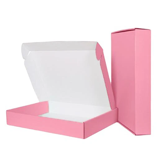 Custom Shipping Package Pink Box Private Label Express Packing Box Fashion Jewelry Makeup Clothing Packing Box